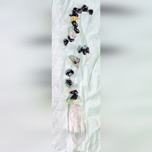 L5 Prehnite & Obsidian Lumurian Quartz Hand Made Water Window Crystal